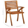 Garten-Esszimmerstühle mit Kissen 2 Stück massives Akazienholz von vidaXL, Gartenstühle - Ref: Foro24-3060831, Preis: 271,10 ...