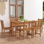 Garten-Essgruppe 7-teilig aus massivem Teakholz von vidaXL, Gartensets - Ref: Foro24-3059930, Preis: 892,99 €, Rabatt: %
