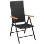 3-teiliges Garten-Essset in Schwarz und Braun von vidaXL, Gartensets - Ref: Foro24-3060070, Preis: 286,65 €, Rabatt: %