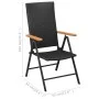 3-teiliges Garten-Essset in Schwarz und Braun von vidaXL, Gartensets - Ref: Foro24-3060070, Preis: 286,65 €, Rabatt: %