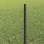 Reja con postes Gris 0.6 x 25 m Acero