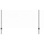 Reja con postes Gris 1 x 25 m Acero