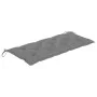 2-seater garden bench in gray eucalyptus wood and 120 cm cushion by vidaXL, garden benches - Ref: Foro24-3061039, Price: 201,...