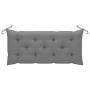 2-seater garden bench in gray eucalyptus wood and 120 cm cushion by vidaXL, garden benches - Ref: Foro24-3061039, Price: 201,...