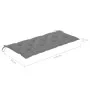 2-seater garden bench in gray eucalyptus wood and 120 cm cushion by vidaXL, garden benches - Ref: Foro24-3061039, Price: 201,...