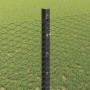 Reja con postes Gris 1.2 x 25 m Acero