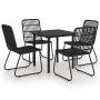 5-piece garden dining set synthetic rattan and glass by vidaXL, Garden sets - Ref: Foro24-3060250, Price: 541,86 €, Discount: %