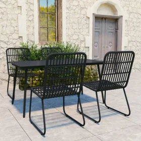 5-piece synthetic rattan and glass garden dining set by vidaXL, Garden sets - Ref: Foro24-3060245, Price: 670,29 €, Discount: %