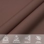 Toldo de vela cuadrado tela Oxford marrón 2,5x2,5 m