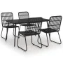 5-piece synthetic rattan and glass garden dining set by vidaXL, Garden sets - Ref: Foro24-3060245, Price: 670,29 €, Discount: %