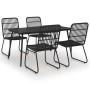 5-teiliges Esszimmerset für den Garten, synthetisches Rattan und Glas von vidaXL, Gartensets - Ref: Foro24-3060245, Preis: 69...