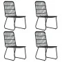 5-piece synthetic rattan and glass garden dining set by vidaXL, Garden sets - Ref: Foro24-3060245, Price: 670,29 €, Discount: %