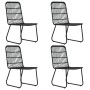 Juego de comedor para jardín 5 piezas ratán sintético y vidrio de vidaXL, Conjuntos de jardín - Ref: Foro24-3060245, Precio: ...