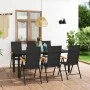7-teiliges Garten-Essset in Schwarz und Braun von vidaXL, Gartensets - Ref: Foro24-3060074, Preis: 572,14 €, Rabatt: %