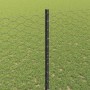 Reja con postes Gris 1.4 x 25 m Acero