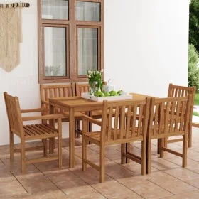 Garden dining set 7 pieces solid teak wood by vidaXL, Garden sets - Ref: Foro24-3059932, Price: 1,00 €, Discount: %
