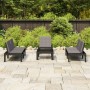 4-teiliges Gartenmöbel-Set mit grauen Kunststoffkissen von vidaXL, Gartensets - Ref: Foro24-3059836, Preis: 327,09 €, Rabatt: %