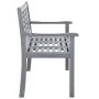 3-seater garden bench in gray eucalyptus wood and 150 cm cushion by vidaXL, garden benches - Ref: Foro24-3061067, Price: 217,...