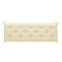3-seater garden bench in gray eucalyptus wood and 150 cm cushion by vidaXL, garden benches - Ref: Foro24-3061067, Price: 217,...