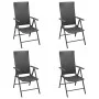 5-teiliges Garten-Esszimmerset schwarz von vidaXL, Gartensets - Ref: Foro24-3060059, Preis: 402,11 €, Rabatt: %