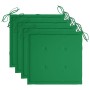 Gartenstühle mit Kissen, 4 Stück, massives graues Akazienholz von vidaXL, Gartenstühle - Ref: Foro24-3061232, Preis: 271,61 €...