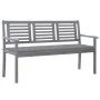 3-seater garden bench in gray eucalyptus wood and 150 cm cushion by vidaXL, garden benches - Ref: Foro24-3061051, Price: 229,...