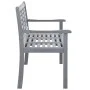 3-seater garden bench in gray eucalyptus wood and 150 cm cushion by vidaXL, garden benches - Ref: Foro24-3061071, Price: 218,...