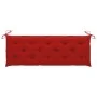 3-Sitzer-Gartenbank aus grauem Eukalyptusholz und 150 cm Kissen von vidaXL, Gartenbänke - Ref: Foro24-3061071, Preis: 218,26 ...
