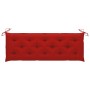 Banco de jardín 3 plazas madera eucalipto gris y cojín 150 cm de vidaXL, Bancos de jardín - Ref: Foro24-3061071, Precio: 222,...