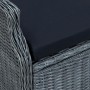 Garden dining set 9 pieces with dark gray synthetic rattan cushions by vidaXL, Garden sets - Ref: Foro24-3060186, Price: 1,00...