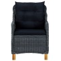 Gartenmöbel-Set 3-teilig dunkelgraues synthetisches Rattan und Kissen von vidaXL, Gartensets - Ref: Foro24-3060180, Preis: 32...