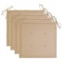 Gartenstühle mit Kissen, 4 Stück, massives graues Akazienholz von vidaXL, Gartenstühle - Ref: Foro24-3061228, Preis: 280,02 €...