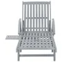 Tumbona de jardín con cojín madera maciza de acacia de vidaXL, Tumbonas - Ref: Foro24-3061333, Precio: 206,81 €, Descuento: %