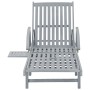 Tumbona de jardín con cojín madera maciza de acacia de vidaXL, Tumbonas - Ref: Foro24-3061333, Precio: 211,00 €, Descuento: %