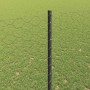 Reja con postes Gris 1.5 x 50 m Acero
