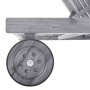 Garden lounger with solid gray acacia wood cushion by vidaXL, Loungers - Ref: Foro24-3061359, Price: 201,16 €, Discount: %