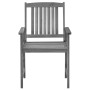 Garden chairs with cushions 4 pcs solid gray acacia wood by vidaXL, Garden chairs - Ref: Foro24-3061244, Price: 271,61 €, Dis...