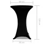 2 Fitted Black Tablecloths for Standing Table - 60cm Diameter by vidaXL, Covers - Ref: Foro24-241204, Price: 24,50 €, Discoun...