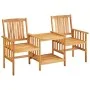 Garden chairs and table with solid acacia wood cushions by vidaXL, Garden sets - Ref: Foro24-3061280, Price: 142,89 €, Discou...