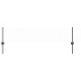 Reja con postes Gris 0.4 x 100 m Acero