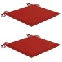 Stühle und Gartentisch mit Kissen aus massivem Akazienholz von vidaXL, Gartensets - Ref: Foro24-3061281, Preis: 171,54 €, Rab...