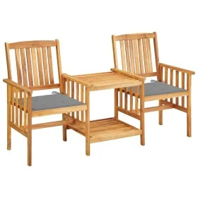 Garden chairs and table with solid acacia wood cushions. by vidaXL, Garden sets - Ref: Foro24-3061276, Price: 147,60 €, Disco...