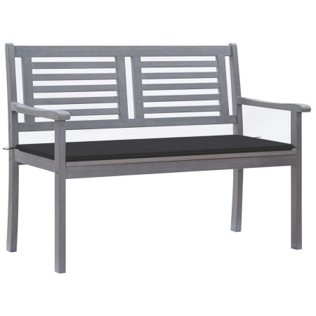 2-Sitzer Gartenbank Eukalyptusholz grau und Kissen 120 cm von vidaXL, Gartenbänke - Ref: Foro24-3061023, Preis: 187,36 €, Rab...
