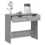 Sonoma gray plywood console table 90x36x75 cm by vidaXL, Side tables - Ref: Foro24-817073, Price: 53,99 €, Discount: %