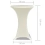 2 cream-colored tablecloths fitted for a pedestal table - 60 cm in diameter by vidaXL, Covers - Ref: Foro24-241207, Price: 23...
