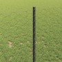 Reja con postes Gris 1 x 100 m Acero