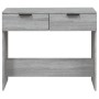 Sonoma gray plywood console table 90x36x75 cm by vidaXL, Side tables - Ref: Foro24-817073, Price: 53,99 €, Discount: %