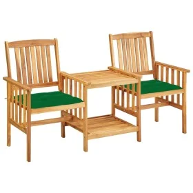 Garden chairs and table with solid acacia wood cushions. by vidaXL, Garden sets - Ref: Foro24-3061295, Price: 145,04 €, Disco...