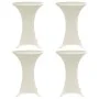 Elastische Tischdecke für hohe Tische, 4 Stück, Farbe Creme, Ø60 cm. von vidaXL, Abdeckungen - Ref: Foro24-279074, Preis: 39,...