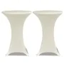 Elastische Tischdecke für hohe Tische, 4 Stück, Farbe Creme, Ø60 cm. von vidaXL, Abdeckungen - Ref: Foro24-279074, Preis: 39,...